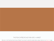 Tablet Screenshot of peachtreeroadfarmersmarket.com